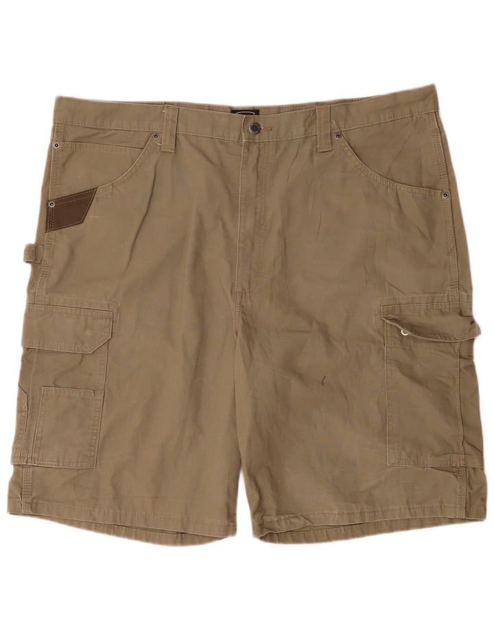Wrangler Mens Cargo Shorts W42 2XL Khaki Cotton