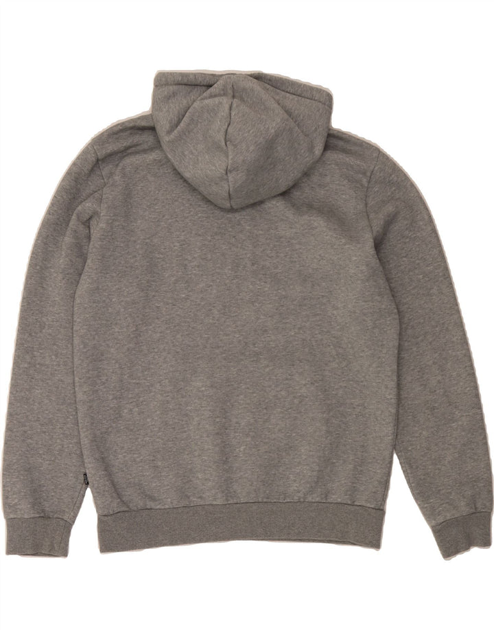 PUMA Mens Graphic Hoodie Jumper Medium Grey Cotton Vintage Puma and Second-Hand Puma from Messina Hembry 