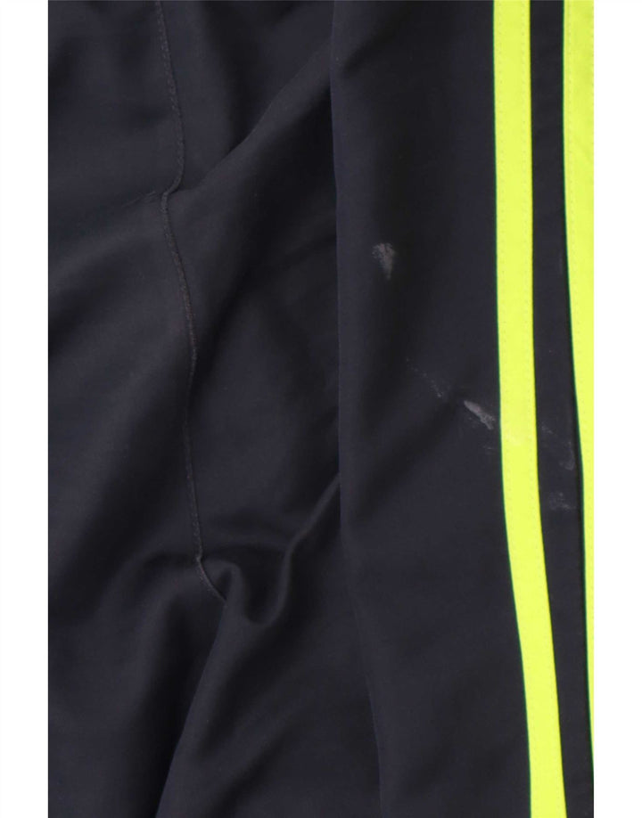 Adidas Mens Graphic Tracksuit Trousers Large Navy Blue Polyester