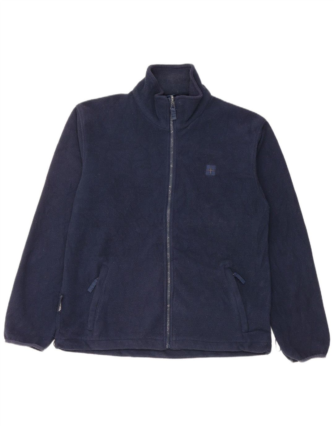 Mountain Warehouse Mens Fleece Jacket UK 38 Medium Navy Blue Polyester