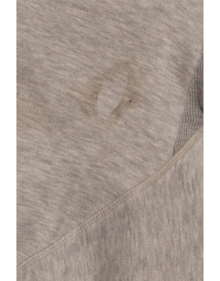 Crew Clothing Mens Graphic Sweatshirt Jumper Large Grey Flecked Cotton