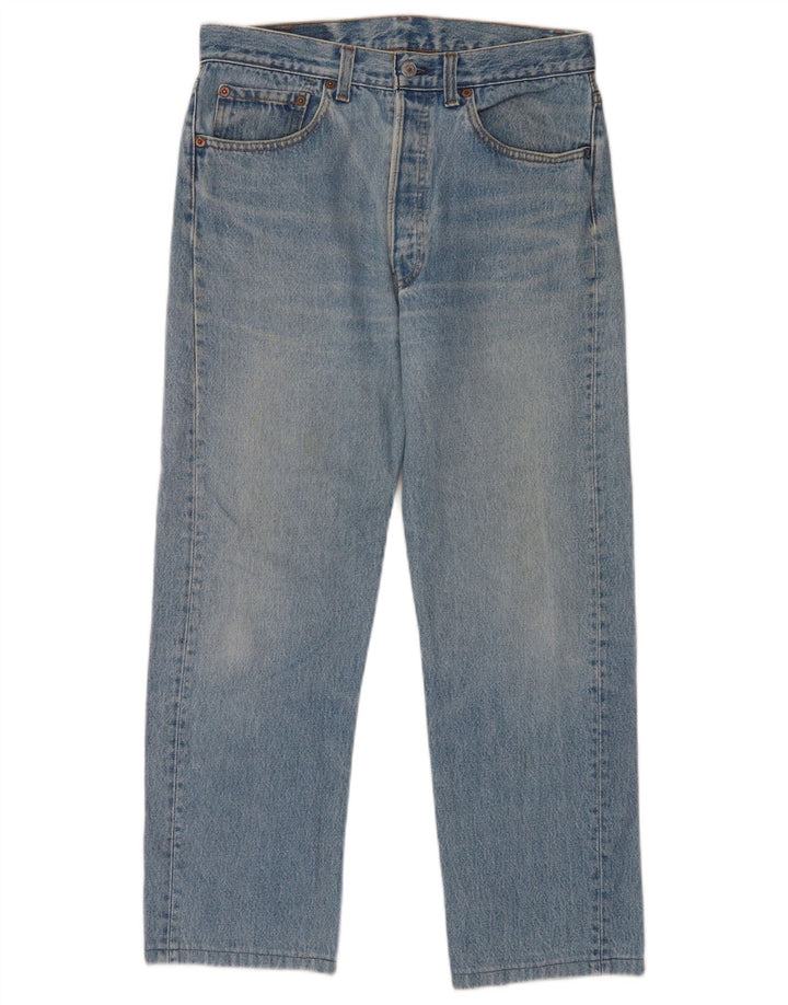 Levi's Mens 501 Straight Jeans W32 L27 Blue Cotton