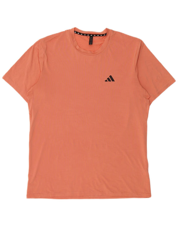 Adidas Mens Aeroready T-Shirt Top Large Pink Polyester