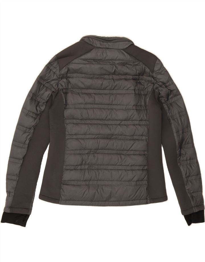MICHAEL KORS Womens Hooded Padded Jacket UK 16 Large Grey Nylon Vintage Michael Kors and Second-Hand Michael Kors from Messina Hembry 