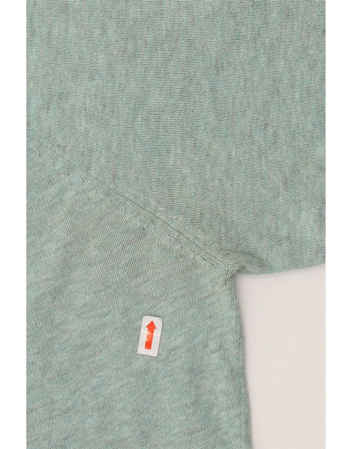 SUPERDRY Mens Crew Neck Jumper Sweater XL Green Flecked