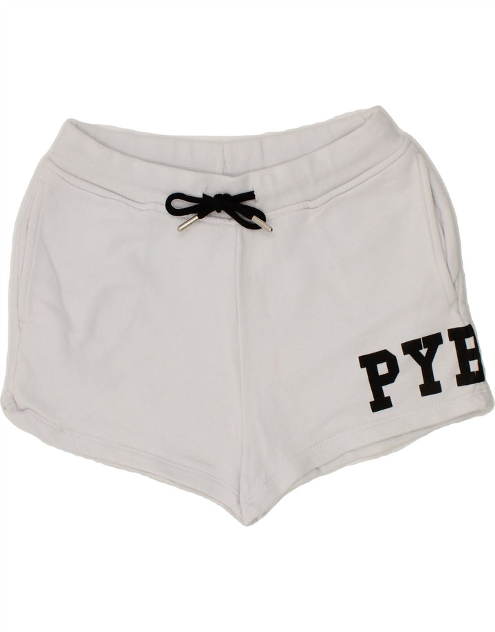 PYREX Girls Graphic Sport Shorts 7-8 Years Medium White Cotton Vintage Pyrex and Second-Hand Pyrex from Messina Hembry 