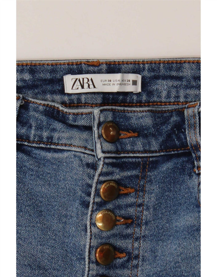 Zara Womens Bootcut Jeans EU 38 Small W28 L25 Blue Cotton