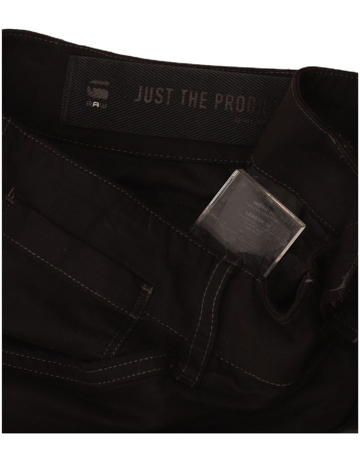 G-STAR Mens Slim Cargo Trousers W36 L32 Black Cotton