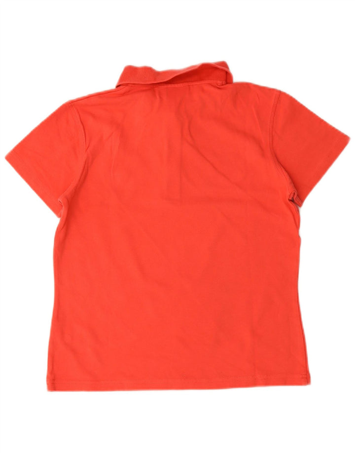 Ellesse Womens Polo Shirt UK 12 Medium  Red Cotton