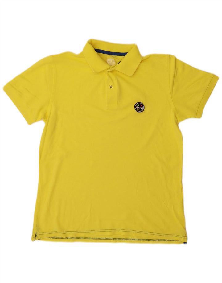MAUI AND SONS Mens Polo Shirt Small Yellow Cotton
