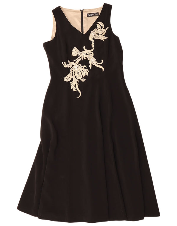 JACQUES VERT Womens Sleeveless Maxi Dress UK 14 Large Black Polyester
