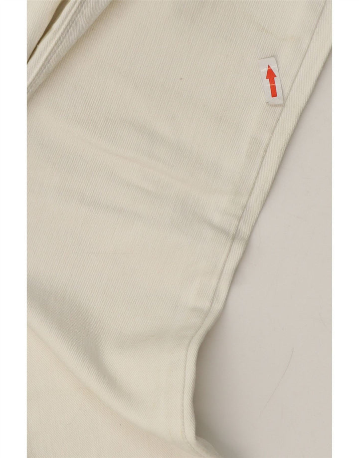 Levi's Womens 571 Slim Jeans W28 L30 White Cotton