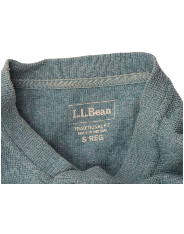 L.L.BEAN Mens Traditional Fit Top Long Sleeve Small Blue Cotton