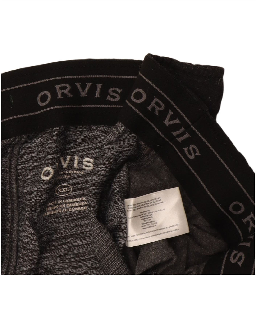 Orvis Mens Tracksuit Trousers 2XL Grey Viscose