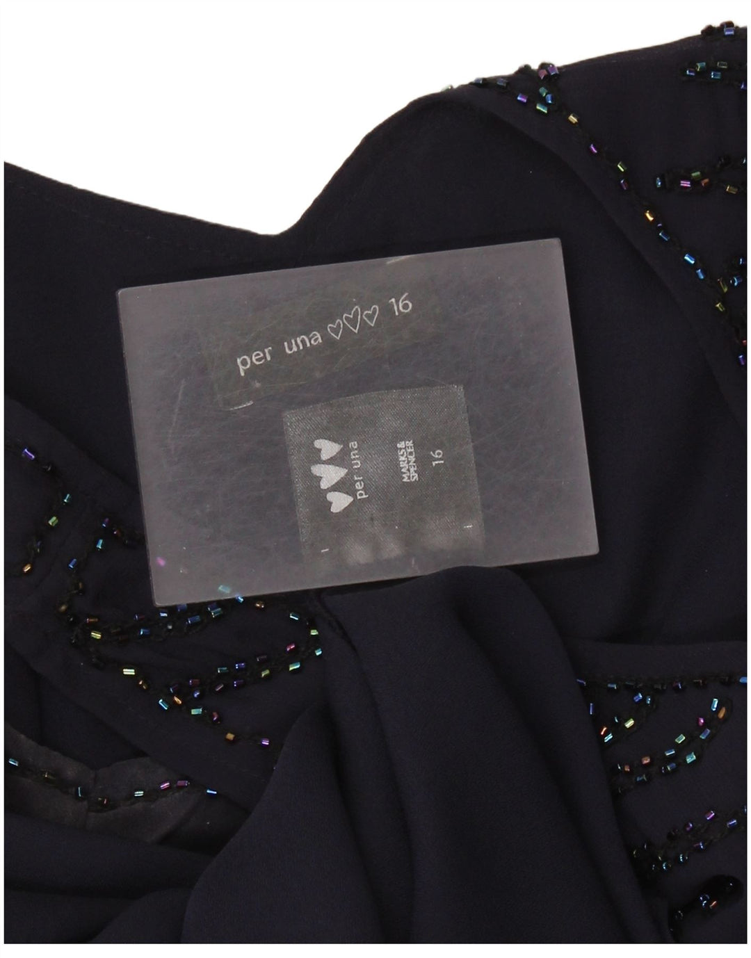 Marks & Spencer Womens Sleeveless A-Line Dress UK 16 Large Purple Polyester