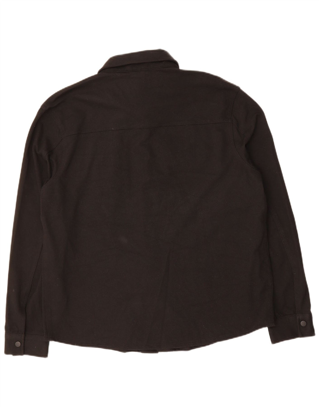 ZARA Mens Bomber Jacket UK 42 XL Black Polyester