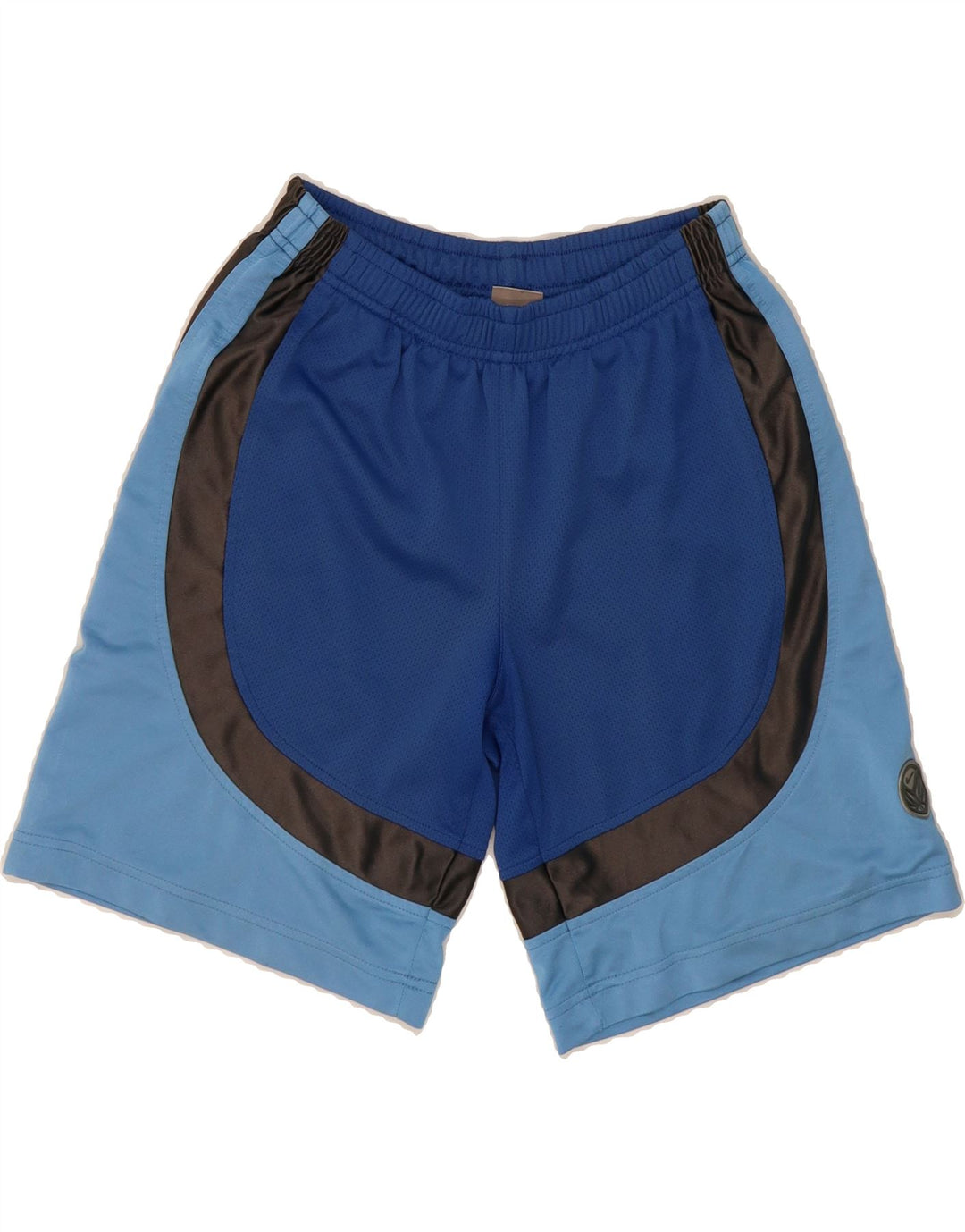 NIKE Boys Sport Shorts 10-11 Years Medium  Blue Colourblock Polyester Vintage Nike and Second-Hand Nike from Messina Hembry 