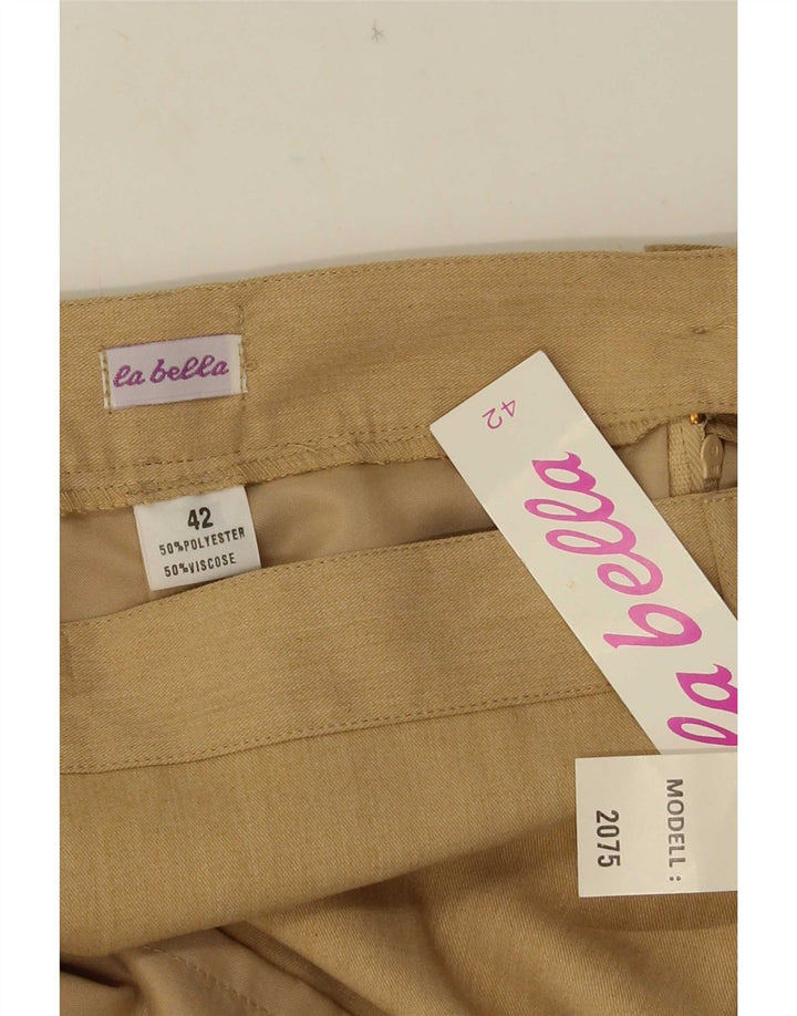 La Belle Womens Straight Skirt IT 42 Medium W30  Beige Polyester