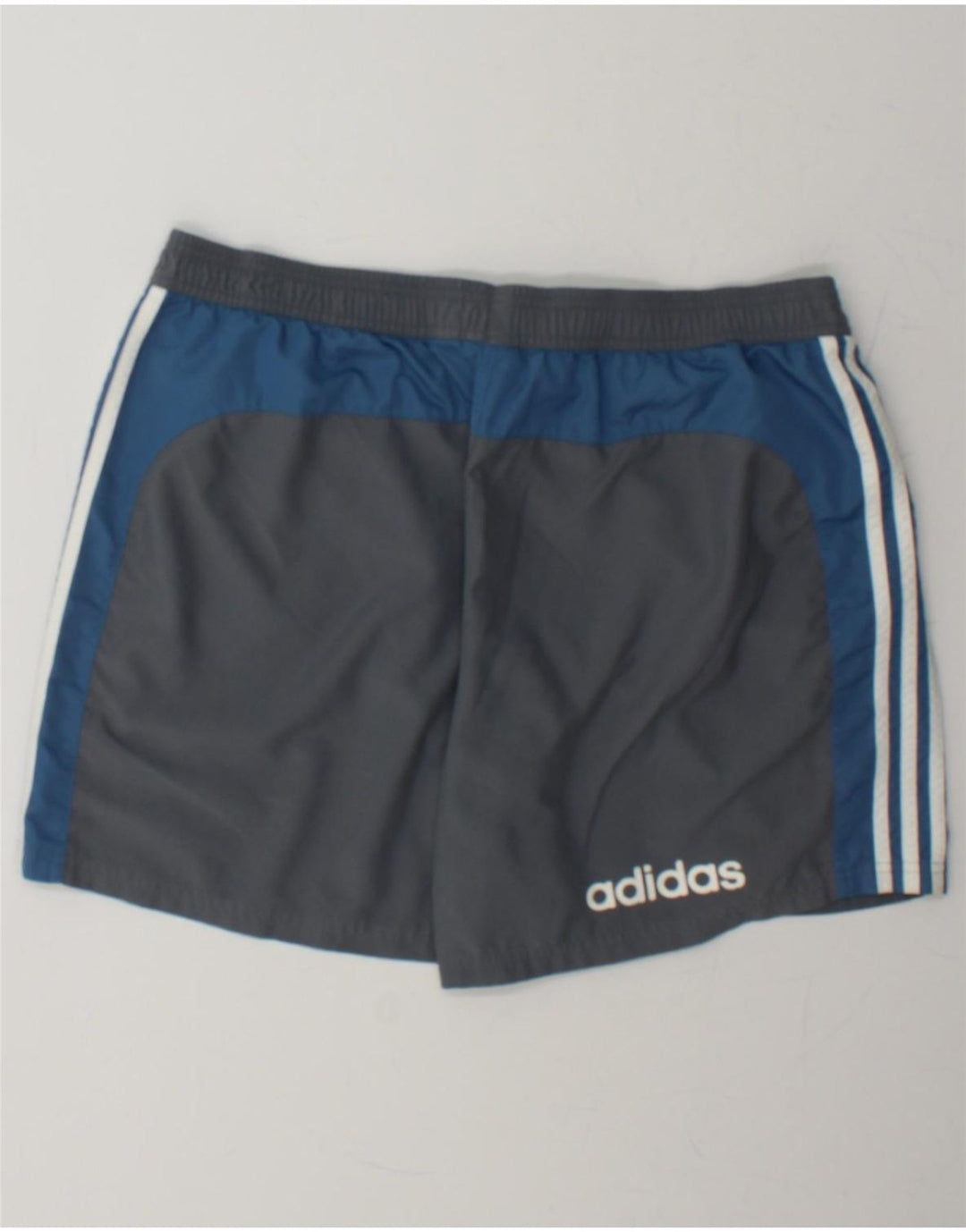 ADIDAS Mens Swimming Shorts XL  Grey Colourblock Polyester Vintage Adidas and Second-Hand Adidas from Messina Hembry 