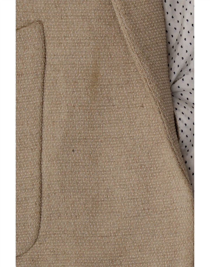 Zara Womens Open Blazer Jacket UK 16 Large Off White