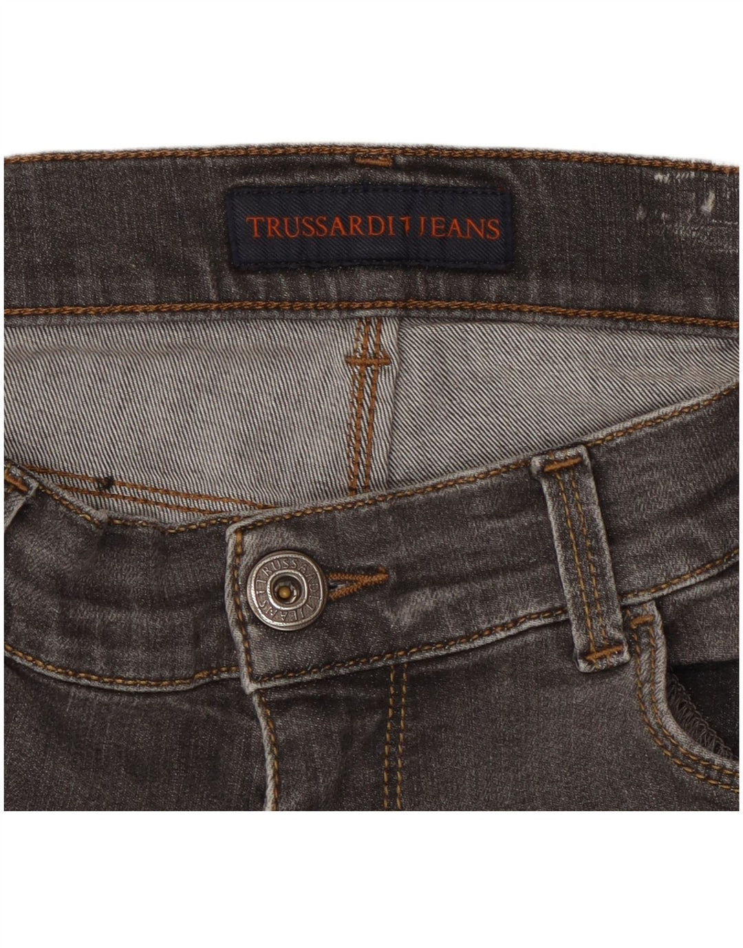 TRUSSARDI Womens Straight Jeans W30 L27 Grey