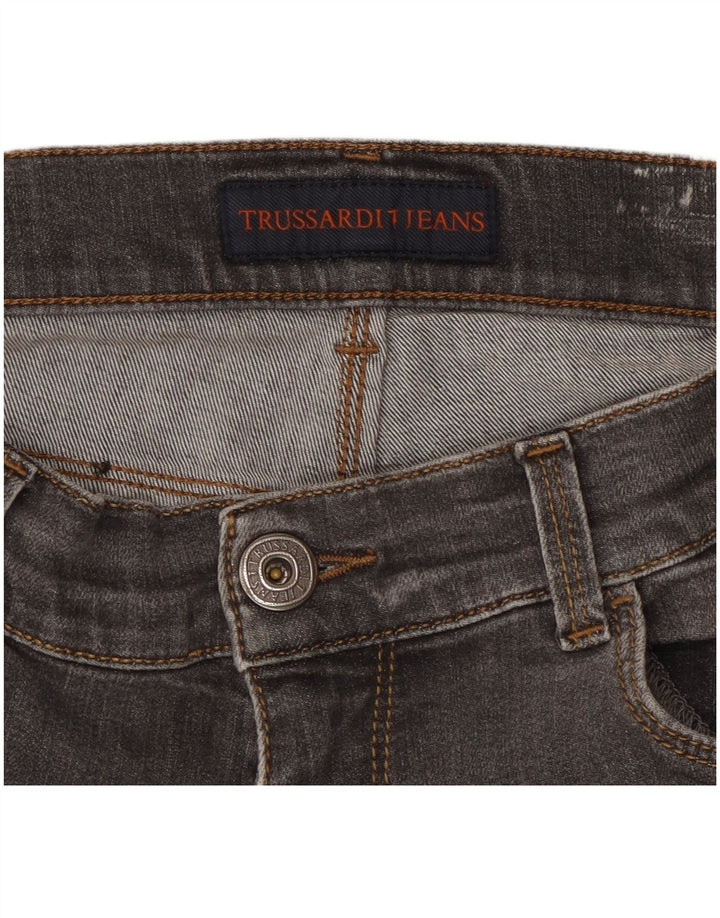 TRUSSARDI Womens Straight Jeans W30 L27 Grey
