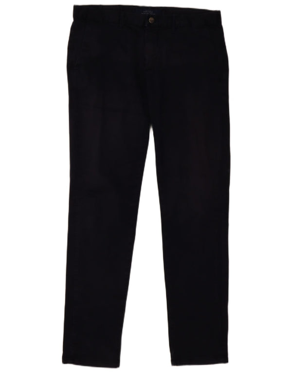 ZARA Mens Slim Chino Trousers EU 40 Medium W31 L32 Navy Blue