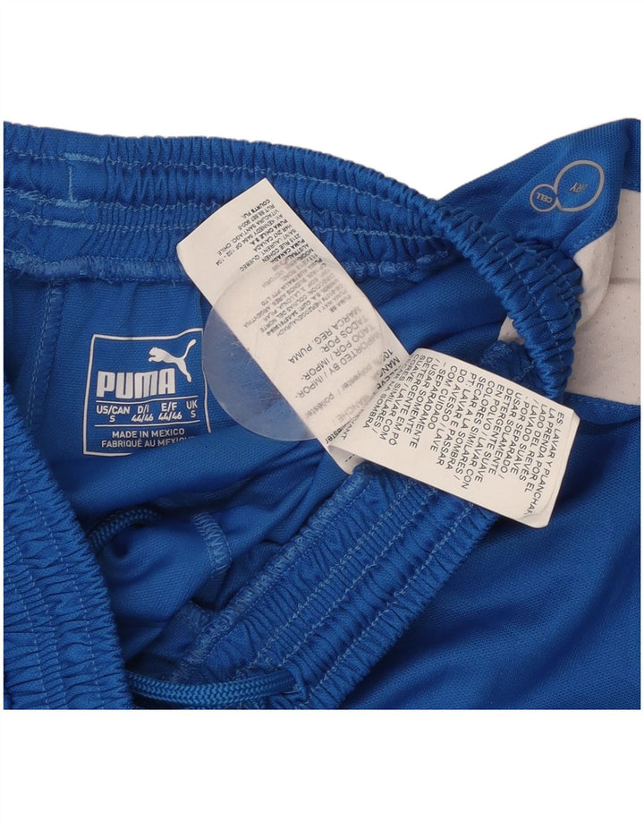 PUMA Mens Sport Shorts Small  Blue Colourblock Polyester