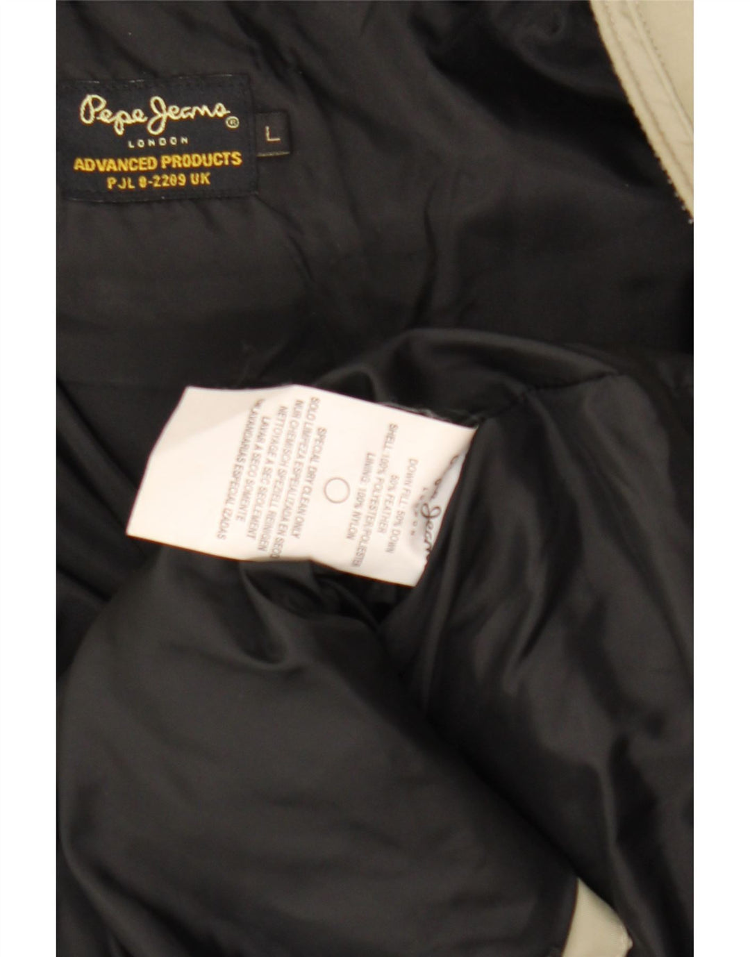 PEPE JEANS Mens Hooded Padded Jacket UK 40 Large Green Polyester