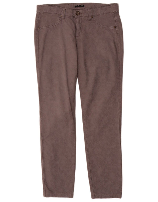 Sisley Womens Super Skinny Casual Trousers W28 L28 Grey Cotton