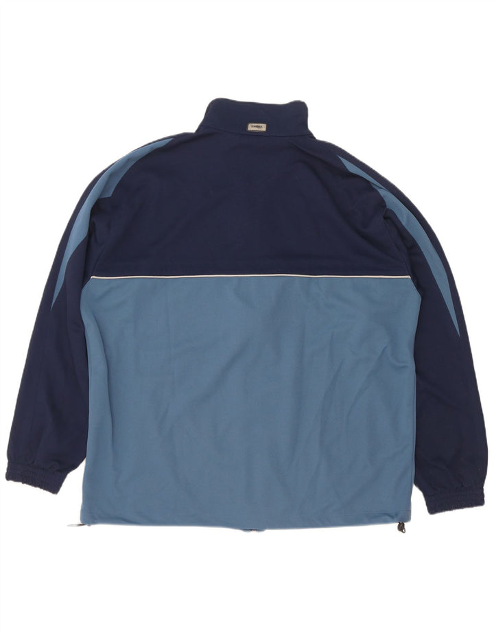 Diadora Mens Tracksuit Top Jacket UK 40 Medium Blue Colourblock Polyester