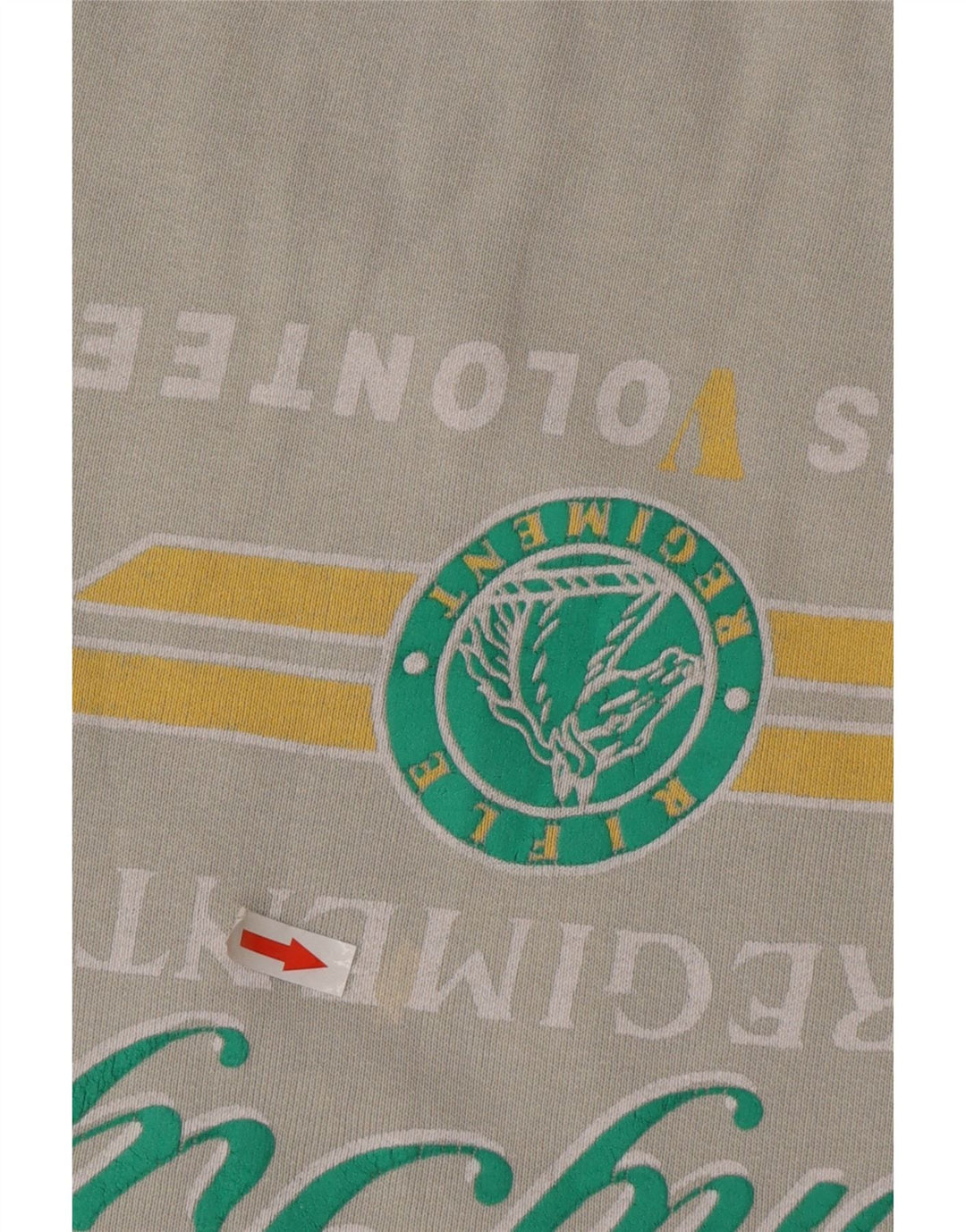 RIFLE Mens Graphic Sweatshirt Jumper Large Grey Cotton