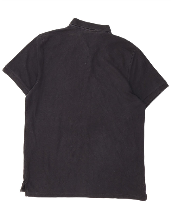 NIKE Mens Polo Shirt 2XL Black Cotton