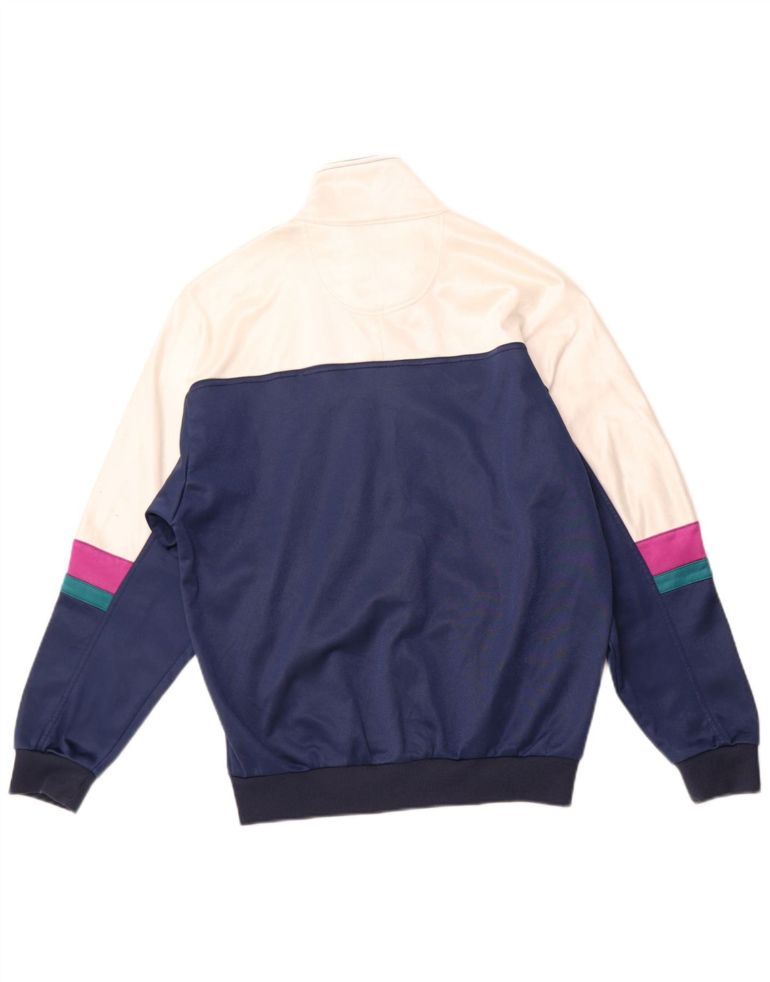 Asics Womens Full Tracksuit IT 48 XL Navy Blue Colourblock Polyamide