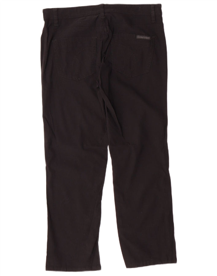 Calvin Klein Jeans Womens Casual Trousers US 6 Small W32 L26 Black Classic