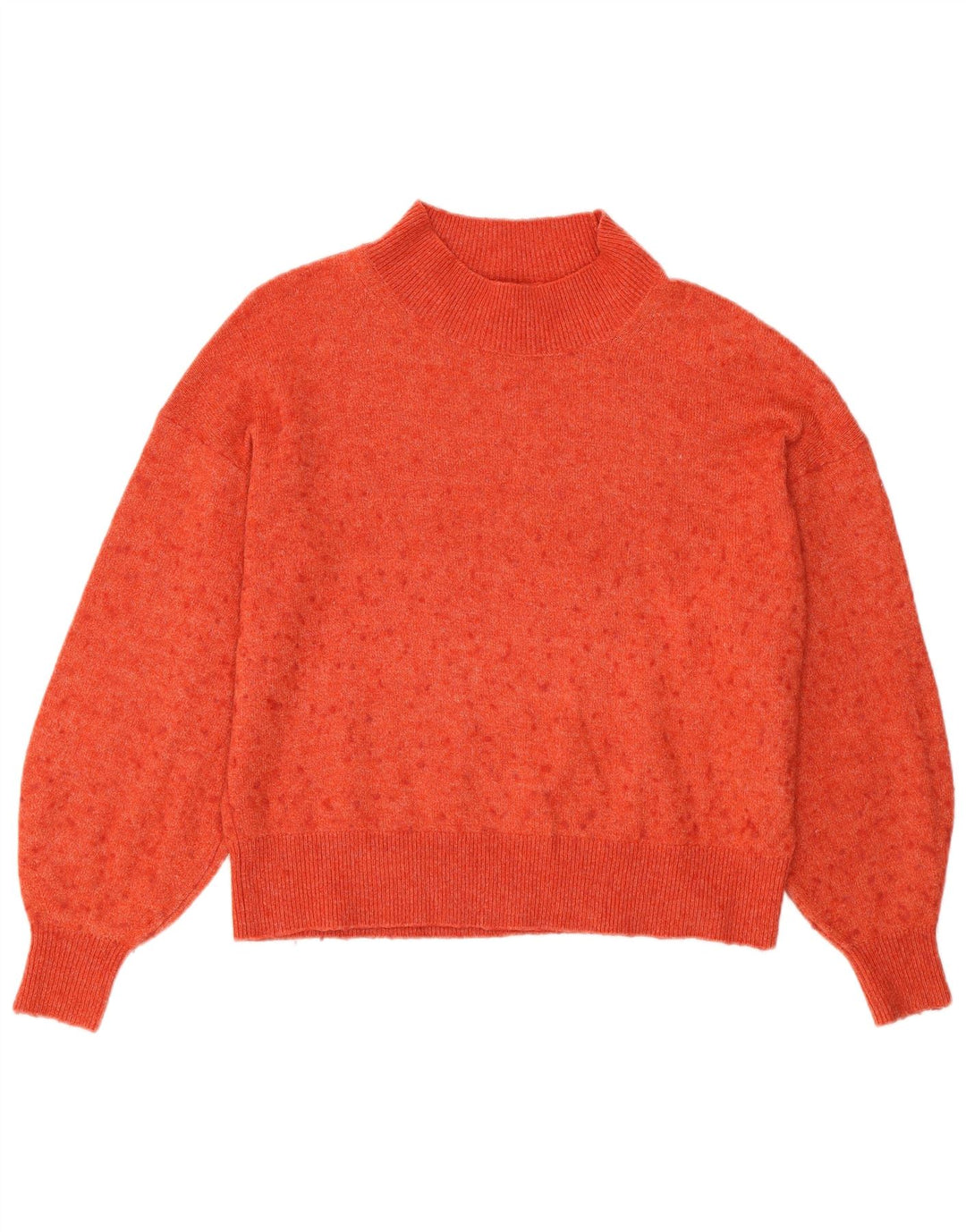 FAT FACE Womens Oversized Turtle Neck Jumper Sweater UK 10 Small Red Nylon