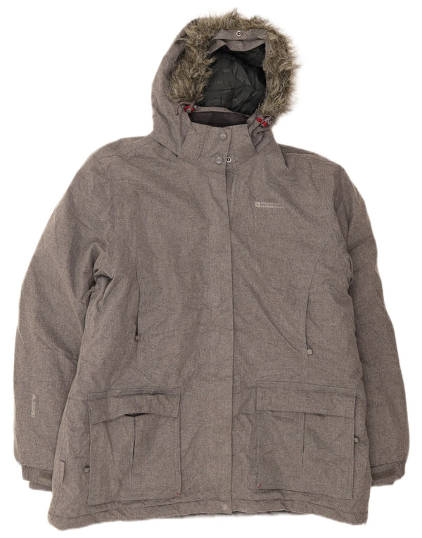 Mountain Warehouse Womens Hooded Windbreaker Jacket UK 20 2XL Grey