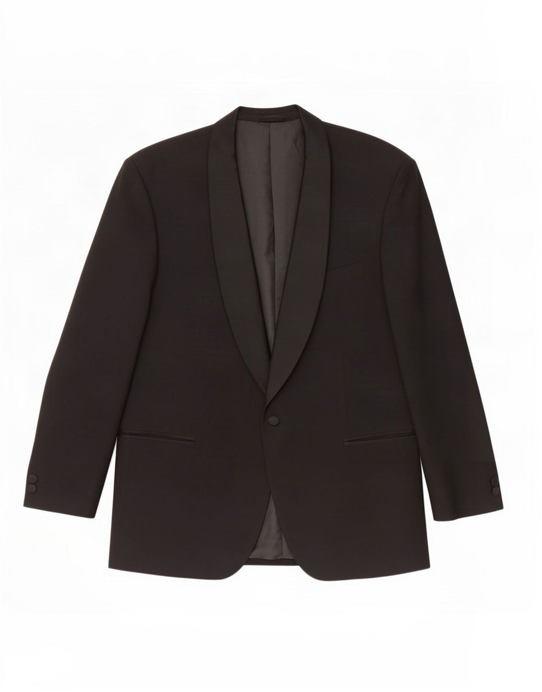 Wilvorst Mens 1 Button Blazer Jacket UK 38 Medium Black Wool