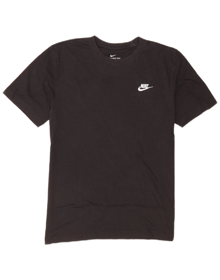 Nike Mens T-Shirt Top Medium Black Cotton