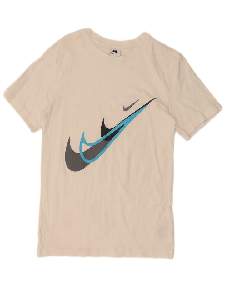 Nike Mens Graphic T-Shirt Top Small White Cotton