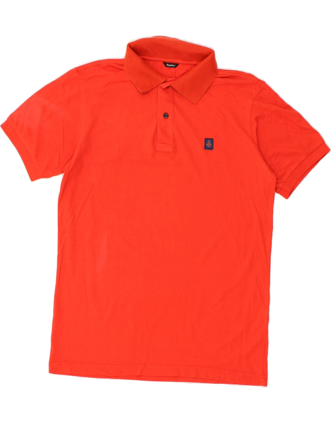 REFRIGIWEAR Mens Polo Shirt Large Orange | Vintage Refrigiwear | Thrift | Second-Hand Refrigiwear | Used Clothing | Messina Hembry 