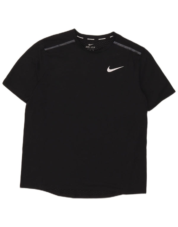 Nike Womens Dri Fit T-Shirt Top UK 18 XL Black Polyester
