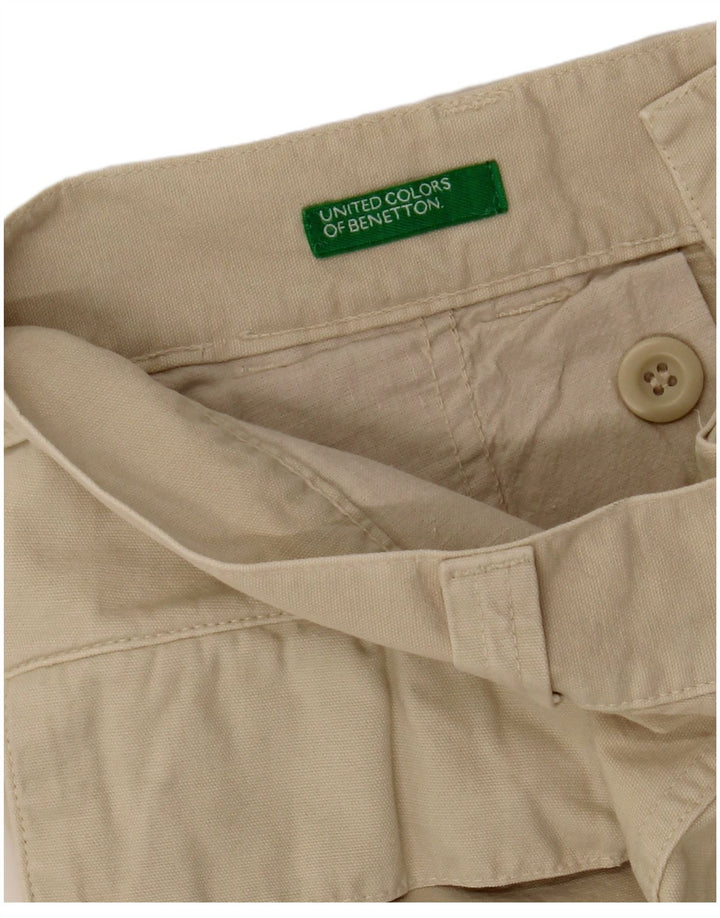 BENETTON Mens Cargo Shorts W30 Medium Beige