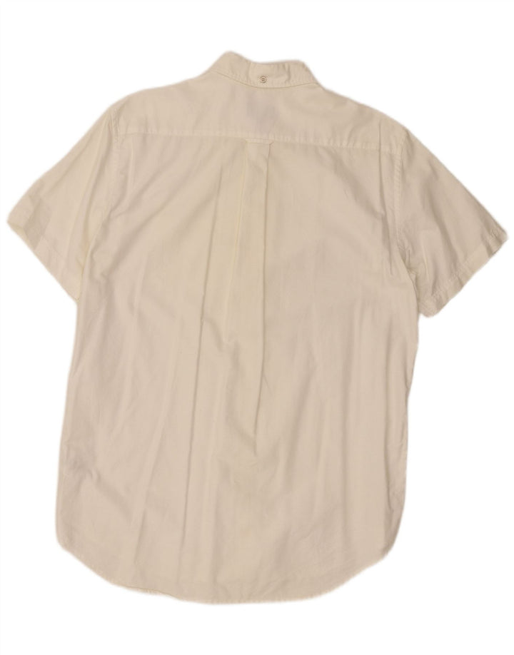 Gant Mens Short Sleeve Regular Fit Shirt Size 39/40 15 3/4 Medium White