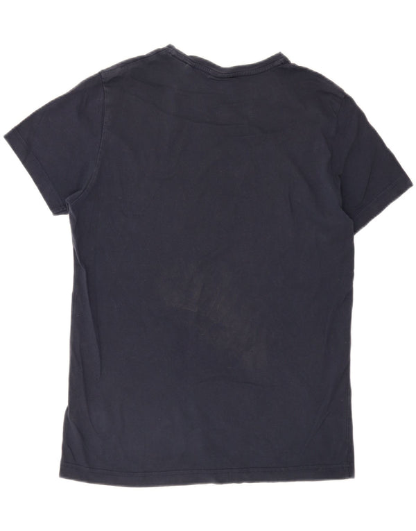 GANT Mens T-Shirt Top Medium Navy Blue Cotton