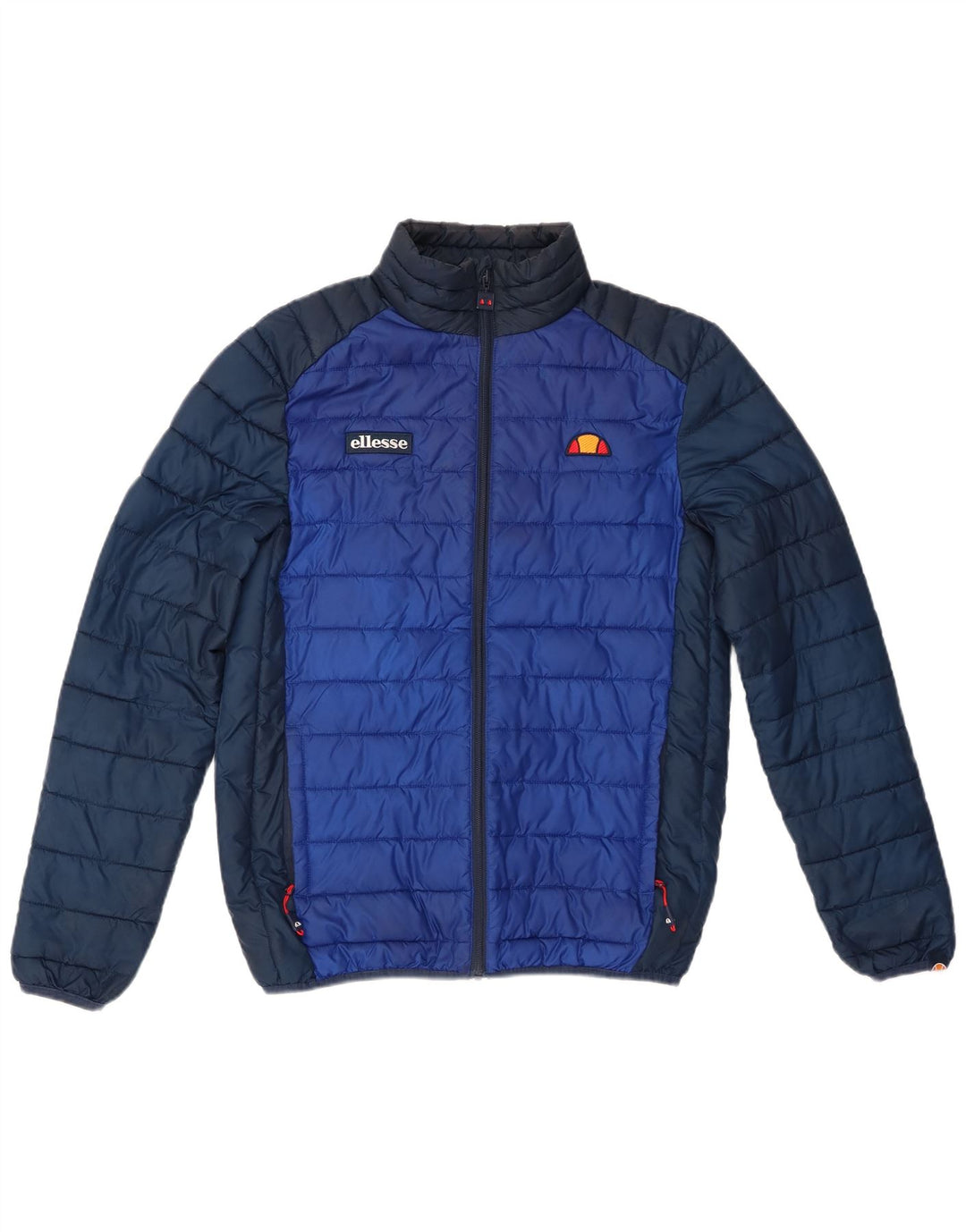 Ellesse Mens Padded Jacket UK 36 Small Blue Colourblock Polyester