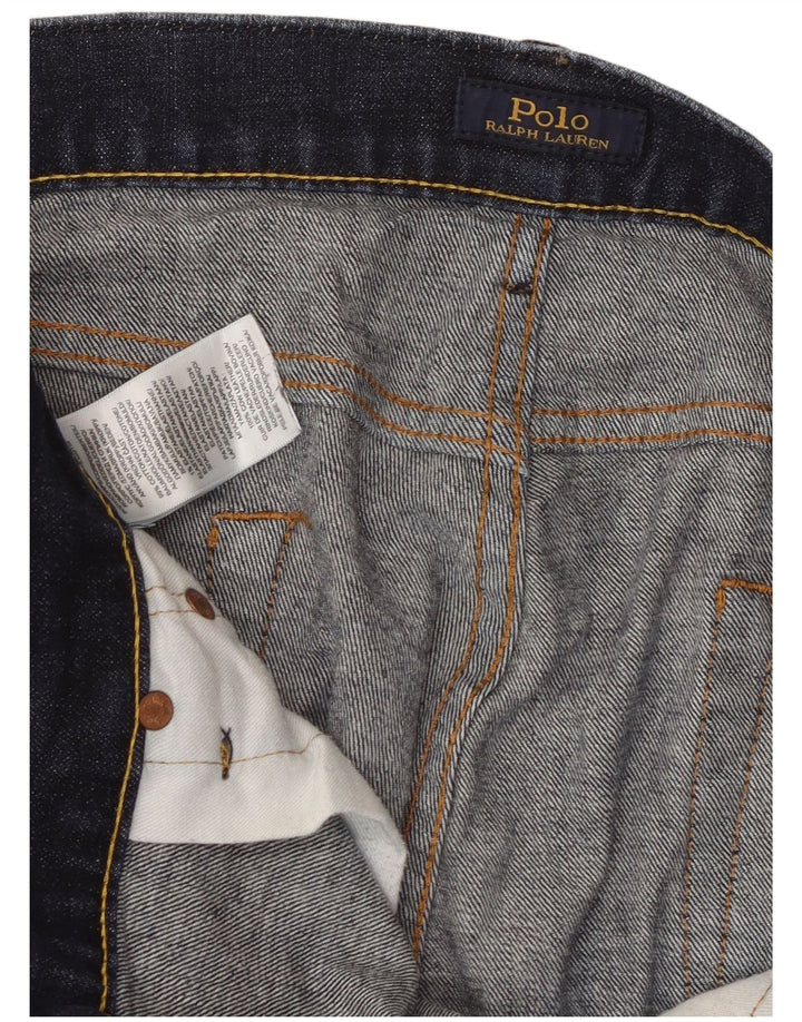 Polo Ralph Lauren Mens Skinny Jeans W36 L32 Navy Blue Cotton