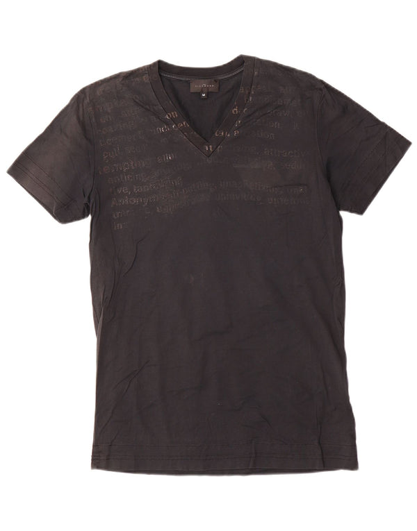 Richmond Mens Graphic T-Shirt Top Medium Black