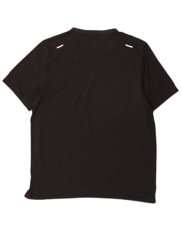 Nike Mens Dri Fit T-Shirt Top Large Black Polyester