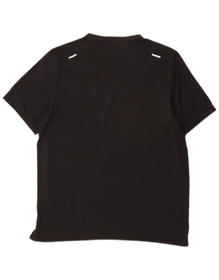 Nike Mens Dri Fit T-Shirt Top Large Black Polyester
